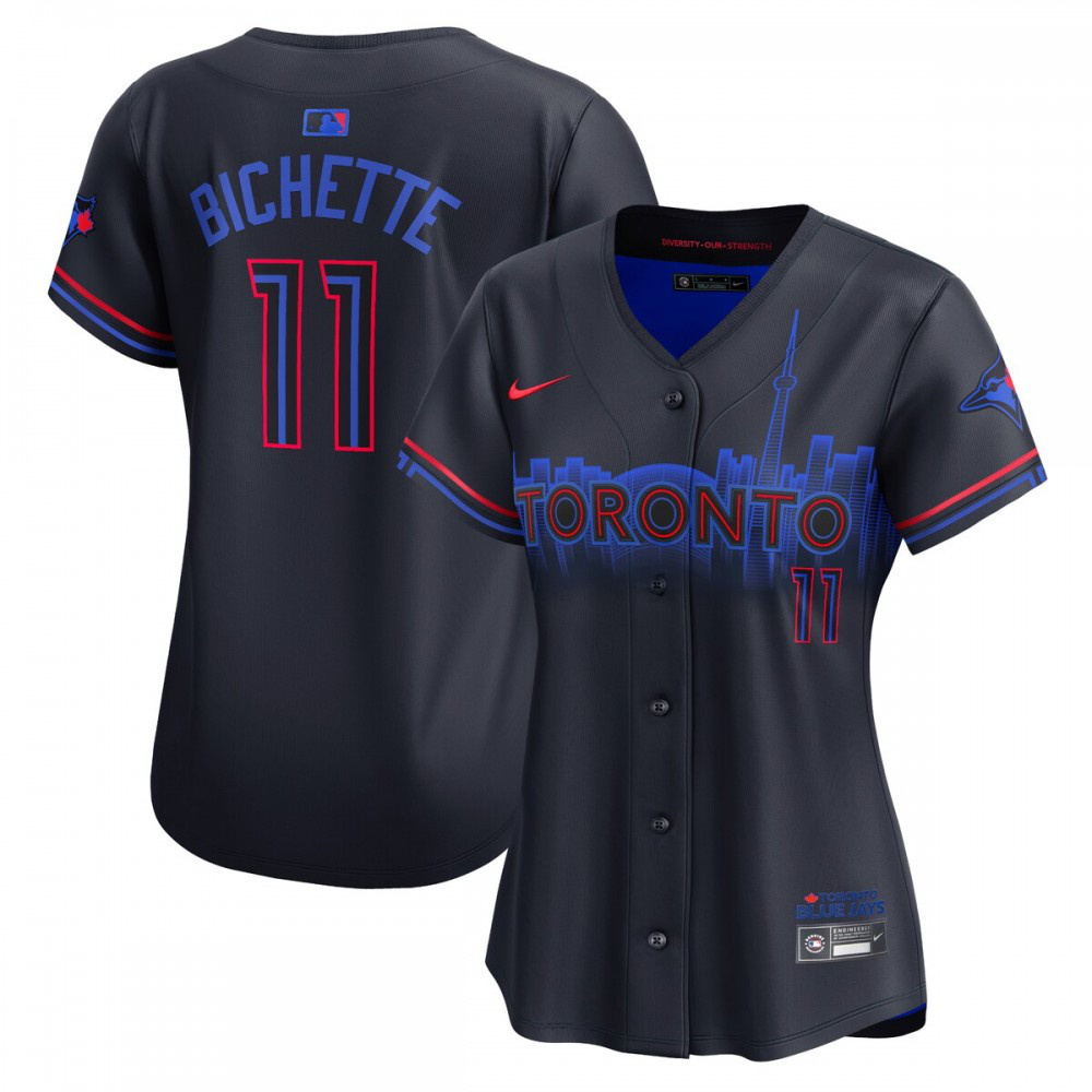 Bo Bichette Toronto Blue Jays Women's 2024 City Connect Limited Player Jersey - Navy-Pro Kit Vault | Brand New 26/27 Sports Jerseys